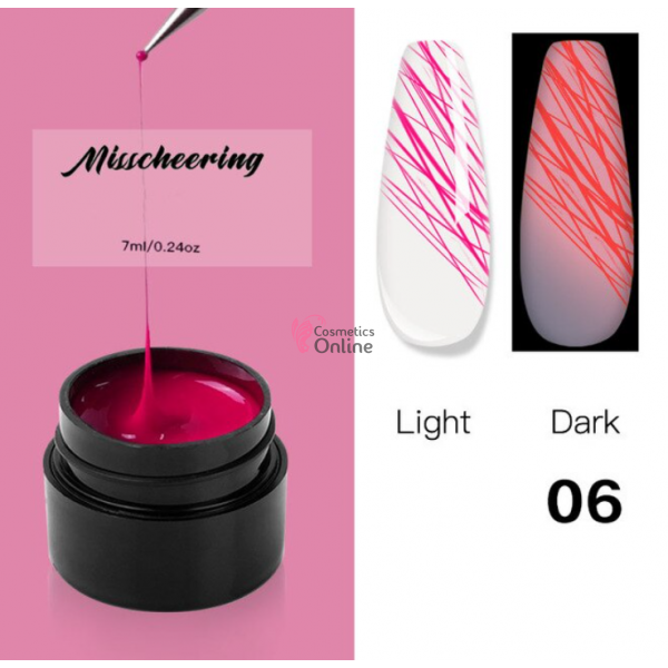 Gel UV Soak Off Misscheering color Spider Luminous de 7ml Cod 06 Pink